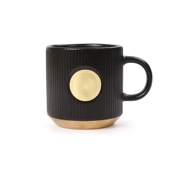 13 OZ Ceramic Striped Coffee Mug - 13 OZ Ceramic Striped Coffee Mug - Image 2 of 5