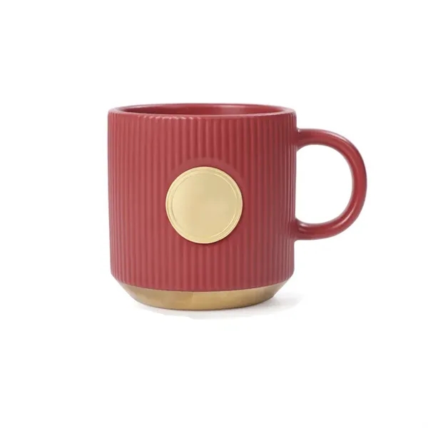 13 OZ Ceramic Striped Coffee Mug - 13 OZ Ceramic Striped Coffee Mug - Image 4 of 5