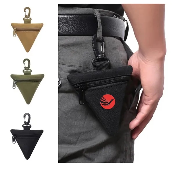 Small Triangle Pouch with Carabiner - Small Triangle Pouch with Carabiner - Image 0 of 1
