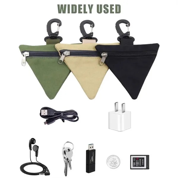 Small Triangle Pouch with Carabiner - Small Triangle Pouch with Carabiner - Image 1 of 1