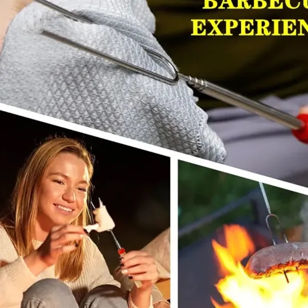 Marshmallow Roasting Sticks with Wooden Handle - Marshmallow Roasting Sticks with Wooden Handle - Image 2 of 4
