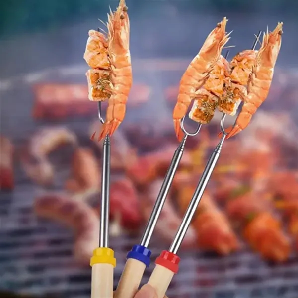 Marshmallow Roasting Sticks with Wooden Handle - Marshmallow Roasting Sticks with Wooden Handle - Image 4 of 4
