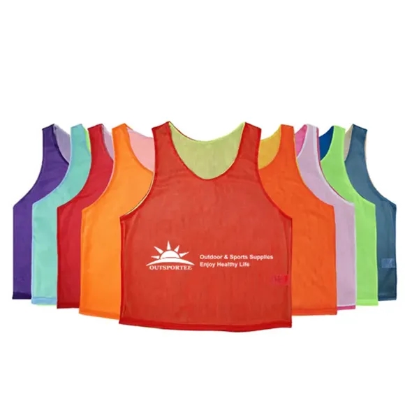 Unisex Reversible Soccer Pinnies Scrimmage Vest - Unisex Reversible Soccer Pinnies Scrimmage Vest - Image 0 of 7
