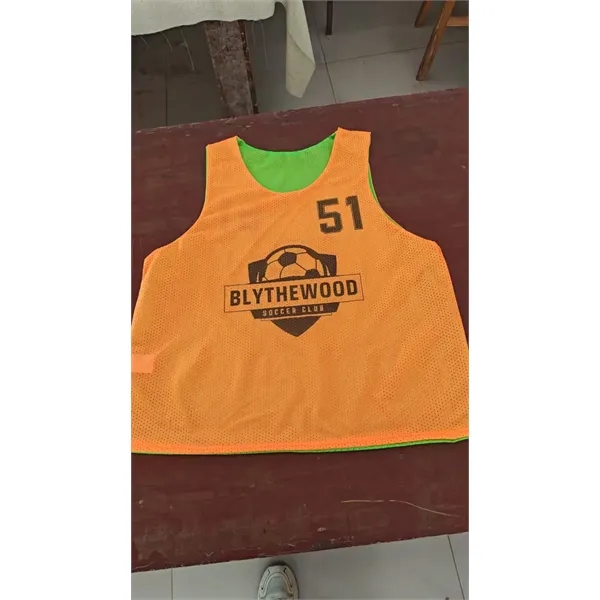 Unisex Reversible Soccer Pinnies Scrimmage Vest - Unisex Reversible Soccer Pinnies Scrimmage Vest - Image 5 of 7