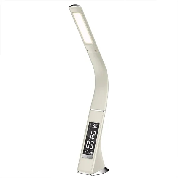 LED Desk Lamp Foldable Alarm Clock Calendar Thermometer - LED Desk Lamp Foldable Alarm Clock Calendar Thermometer - Image 3 of 4