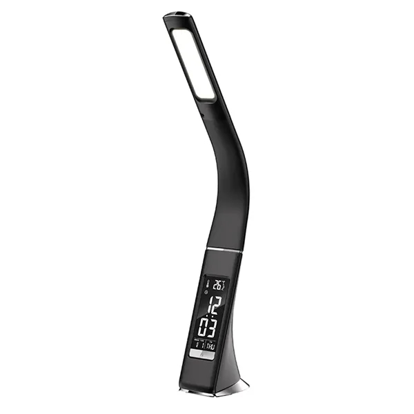 LED Desk Lamp Foldable Alarm Clock Calendar Thermometer - LED Desk Lamp Foldable Alarm Clock Calendar Thermometer - Image 4 of 4