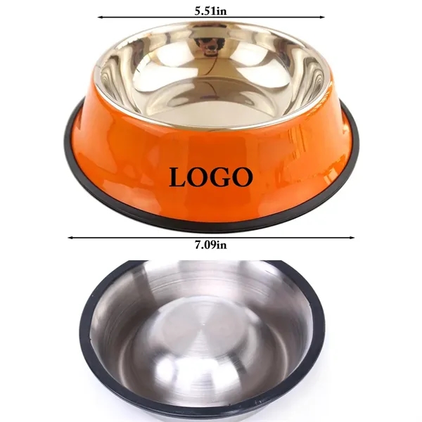 Stainless Steel Non-Slip Dog Bowl - Stainless Steel Non-Slip Dog Bowl - Image 1 of 1