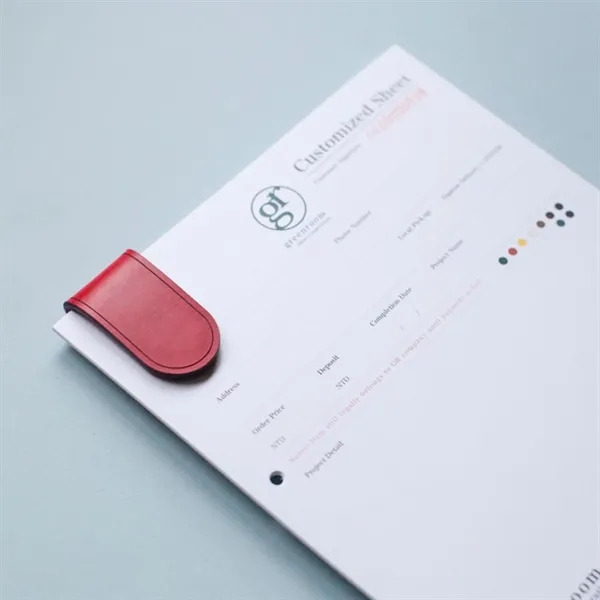 Magnetic Leather Bookmark - Magnetic Leather Bookmark - Image 6 of 9