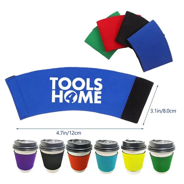 Neoprene Coffee Cup Insulation Sleeves - Neoprene Coffee Cup Insulation Sleeves - Image 0 of 6