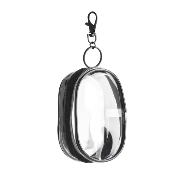 Transparent Charging Cable Organizer With Keychain - Transparent Charging Cable Organizer With Keychain - Image 2 of 3