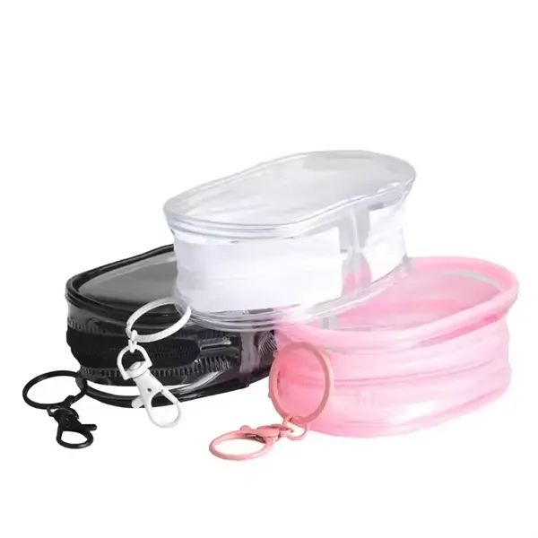 Transparent Charging Cable Organizer With Keychain - Transparent Charging Cable Organizer With Keychain - Image 3 of 3