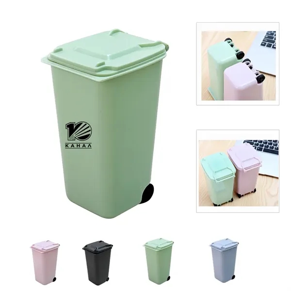Creative Mini Trash Can Desktop Pen Holder - Creative Mini Trash Can Desktop Pen Holder - Image 0 of 6