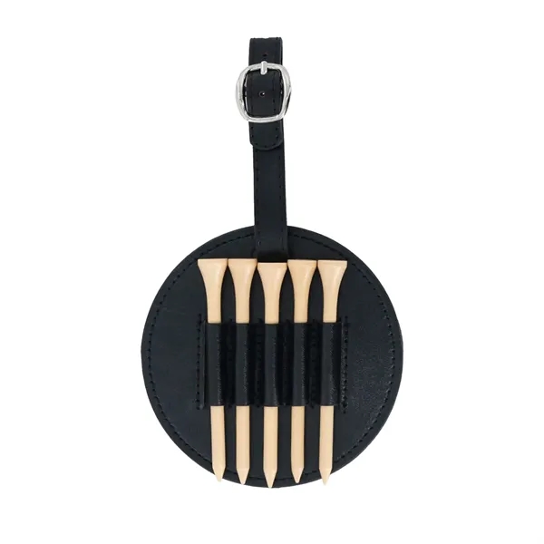 PU Leather Golf Tee Holder Bag - PU Leather Golf Tee Holder Bag - Image 1 of 3