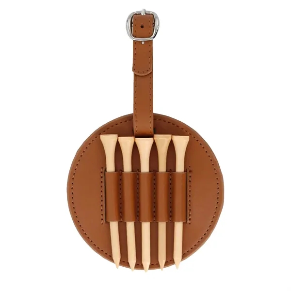 PU Leather Golf Tee Holder Bag - PU Leather Golf Tee Holder Bag - Image 2 of 3