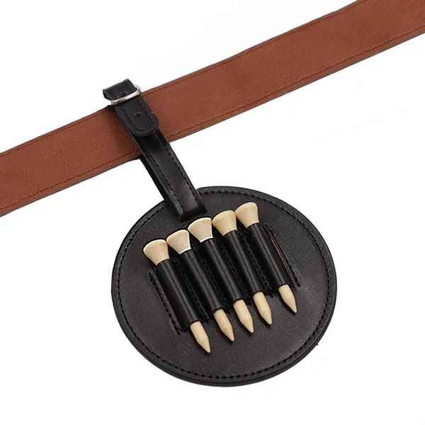 PU Leather Golf Tee Holder Bag - PU Leather Golf Tee Holder Bag - Image 3 of 3