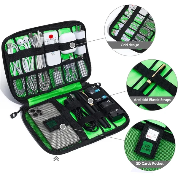 Portable Travel Cable Organizer - Portable Travel Cable Organizer - Image 1 of 3