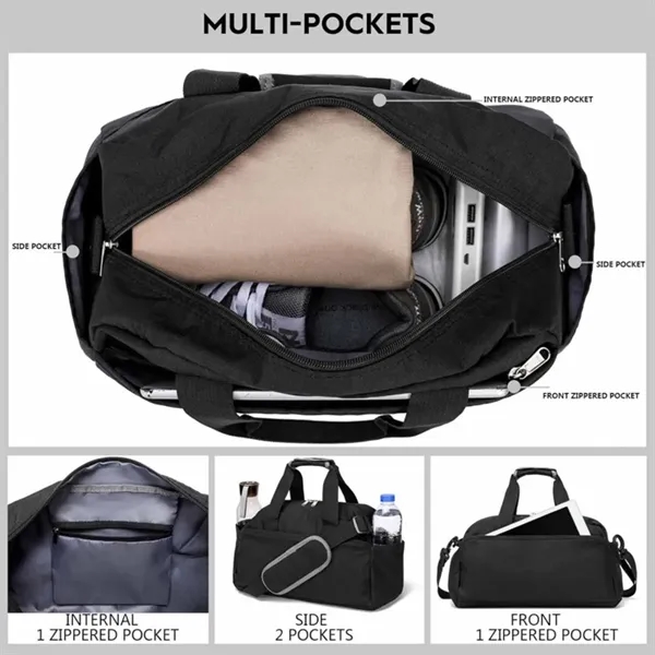 Portable Gym Bag Suitable For Travel And Exercise - Portable Gym Bag Suitable For Travel And Exercise - Image 2 of 8