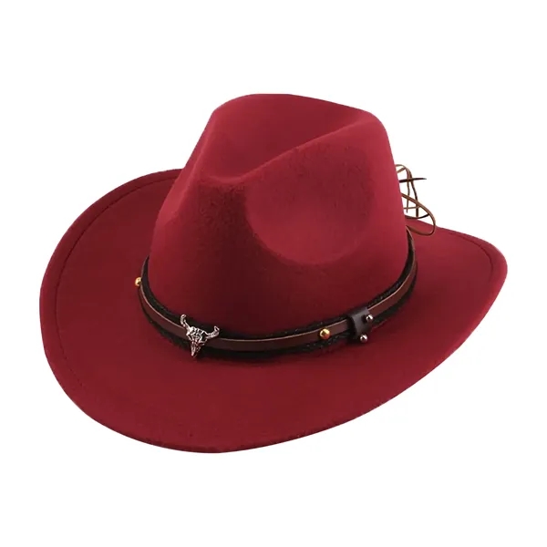 Suede Western Cowboy Hat - Suede Western Cowboy Hat - Image 1 of 3
