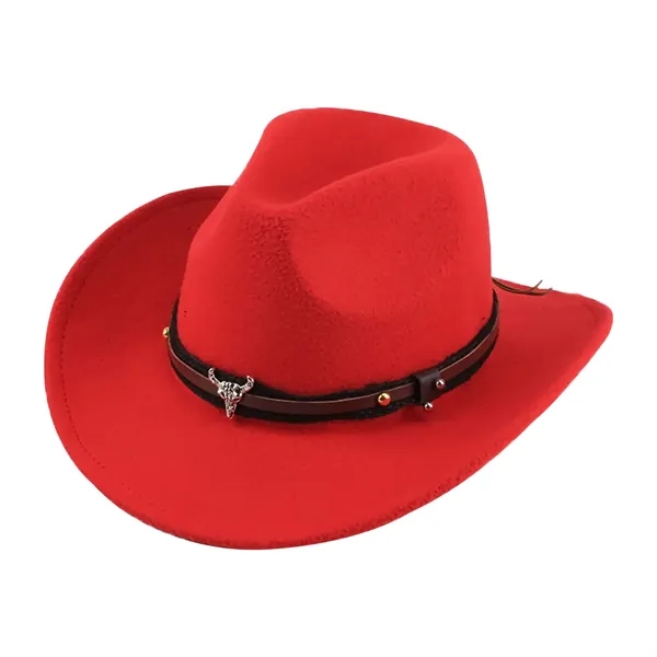 Suede Western Cowboy Hat - Suede Western Cowboy Hat - Image 3 of 3