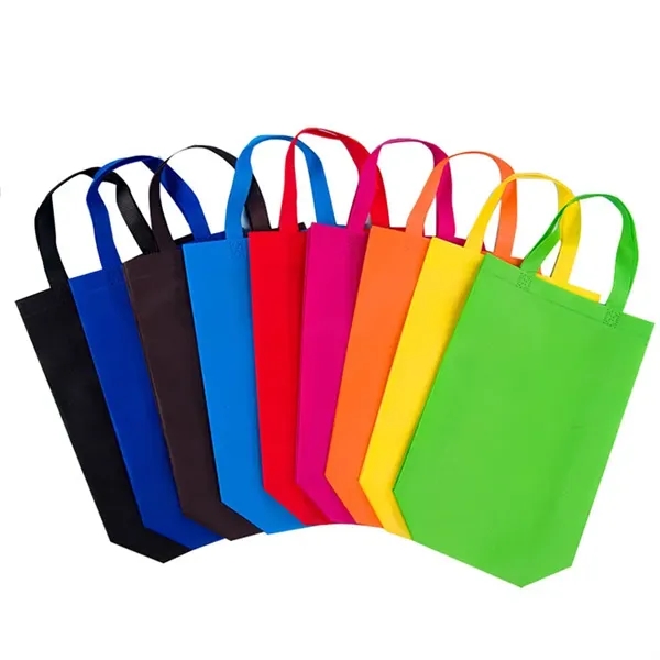 Reusable Non-Woven Tote Grocery Bags with Handles - Reusable Non-Woven Tote Grocery Bags with Handles - Image 1 of 4