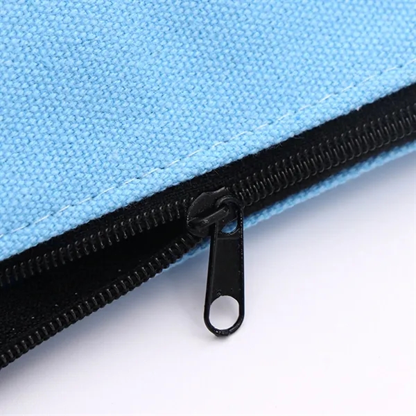 Canvas Zipper Cosmetic Pouch - Canvas Zipper Cosmetic Pouch - Image 1 of 10