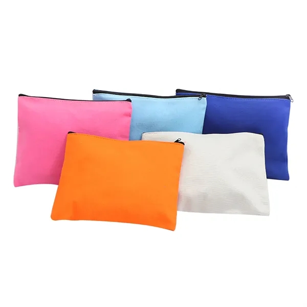 Canvas Zipper Cosmetic Pouch - Canvas Zipper Cosmetic Pouch - Image 5 of 10
