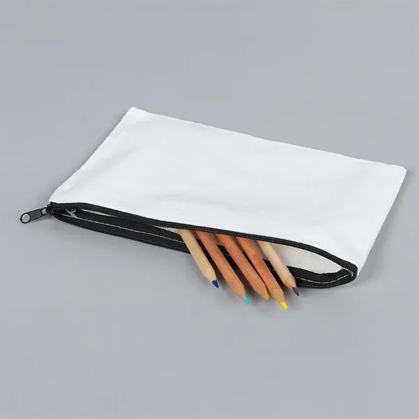 Canvas Zipper Cosmetic Pouch - Canvas Zipper Cosmetic Pouch - Image 6 of 10