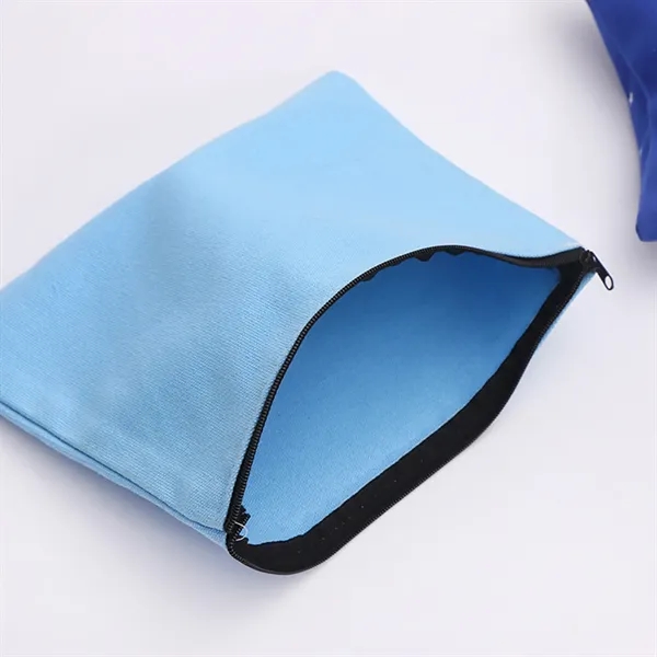 Canvas Zipper Cosmetic Pouch - Canvas Zipper Cosmetic Pouch - Image 7 of 10
