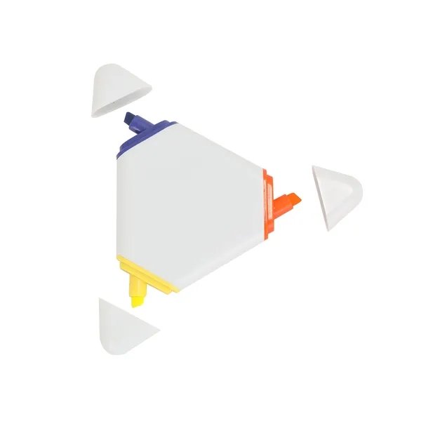 3 Color Triangular Highlighter Pen - 3 Color Triangular Highlighter Pen - Image 3 of 16