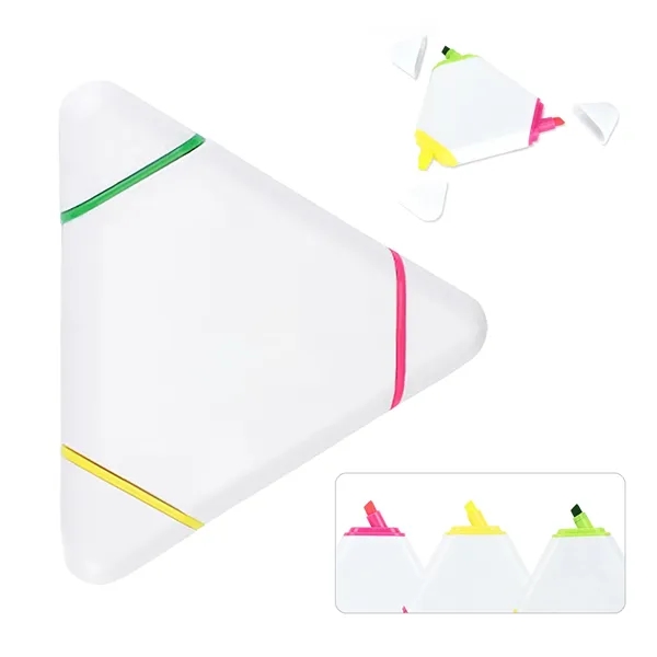 3 Color Triangular Highlighter Pen - 3 Color Triangular Highlighter Pen - Image 11 of 16