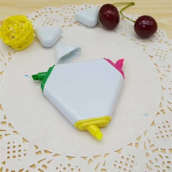 3 Color Triangular Highlighter Pen - 3 Color Triangular Highlighter Pen - Image 12 of 16