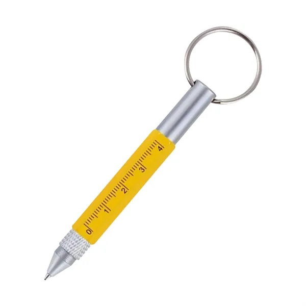 6 In 1 Metal Tool Pen With Key Ring - 6 In 1 Metal Tool Pen With Key Ring - Image 1 of 9