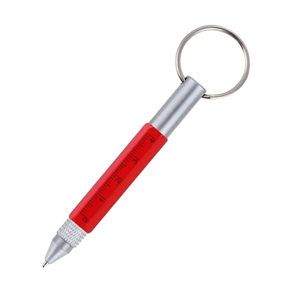 6 In 1 Metal Tool Pen With Key Ring - 6 In 1 Metal Tool Pen With Key Ring - Image 3 of 9