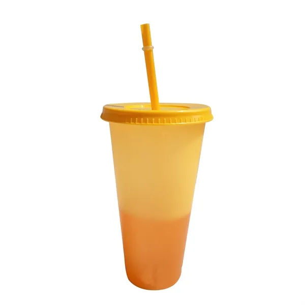 24OZ Mood Color Changing Cup With Lid And Straw - 24OZ Mood Color Changing Cup With Lid And Straw - Image 1 of 6
