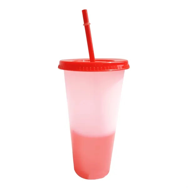24OZ Mood Color Changing Cup With Lid And Straw - 24OZ Mood Color Changing Cup With Lid And Straw - Image 3 of 6