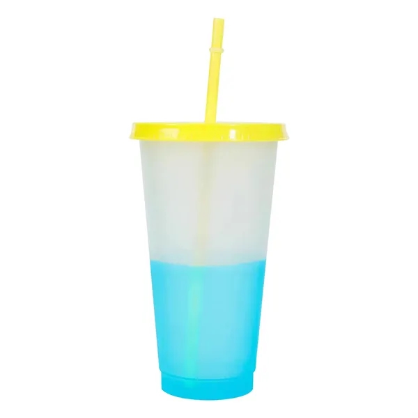 24OZ Mood Color Changing Cup With Lid And Straw - 24OZ Mood Color Changing Cup With Lid And Straw - Image 4 of 6