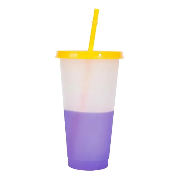 24OZ Mood Color Changing Cup With Lid And Straw - 24OZ Mood Color Changing Cup With Lid And Straw - Image 6 of 6