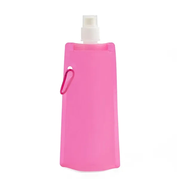 16oz PE Collapsible Water Bag Clip For Sports - 16oz PE Collapsible Water Bag Clip For Sports - Image 1 of 13