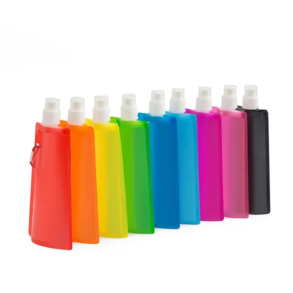 16oz PE Collapsible Water Bag Clip For Sports - 16oz PE Collapsible Water Bag Clip For Sports - Image 6 of 13
