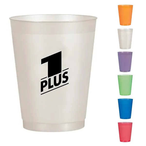 16 Oz. Frosted Translucent Plastic Stadium Cup - 16 Oz. Frosted Translucent Plastic Stadium Cup - Image 0 of 3