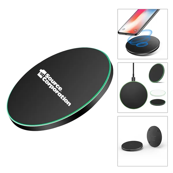 15W Qi Round Mobile Phone Wireless Charger - 15W Qi Round Mobile Phone Wireless Charger - Image 0 of 6