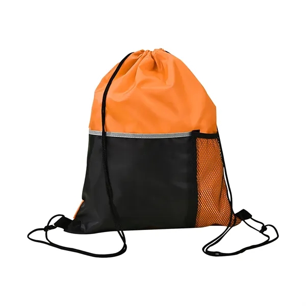 14''x 18'' Dual Pocket Drawstring Sportpack - 14''x 18'' Dual Pocket Drawstring Sportpack - Image 1 of 3