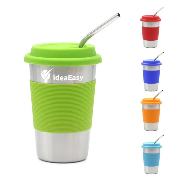 Colorful Sippy Cup with Silicone Lids & Straws - Colorful Sippy Cup with Silicone Lids & Straws - Image 0 of 11