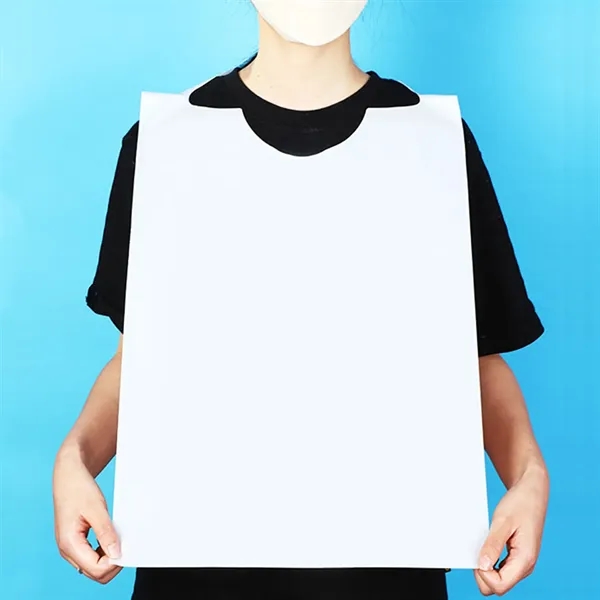 14"x24" Disposable Adult Poly Lobster Bib - 14"x24" Disposable Adult Poly Lobster Bib - Image 2 of 8