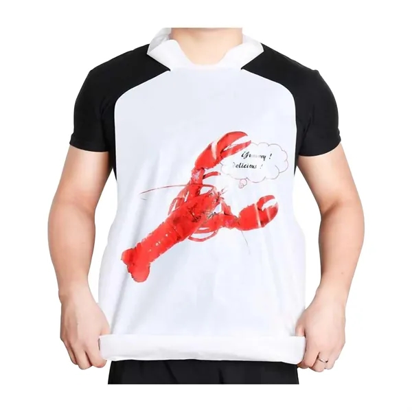 14"x24" Disposable Adult Poly Lobster Bib - 14"x24" Disposable Adult Poly Lobster Bib - Image 8 of 8