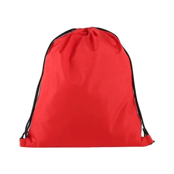 210D Polyester Drawstring Backpack - 210D Polyester Drawstring Backpack - Image 4 of 6