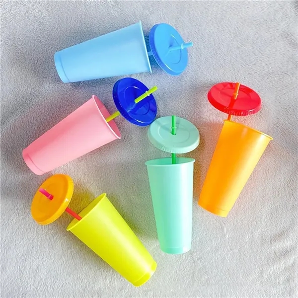 24 Oz.Mood Stadium Cup/Straw/Lid Set - 24 Oz.Mood Stadium Cup/Straw/Lid Set - Image 1 of 3