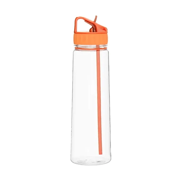 24 Oz Water Bottle With Flip Straw - 24 Oz Water Bottle With Flip Straw - Image 2 of 3