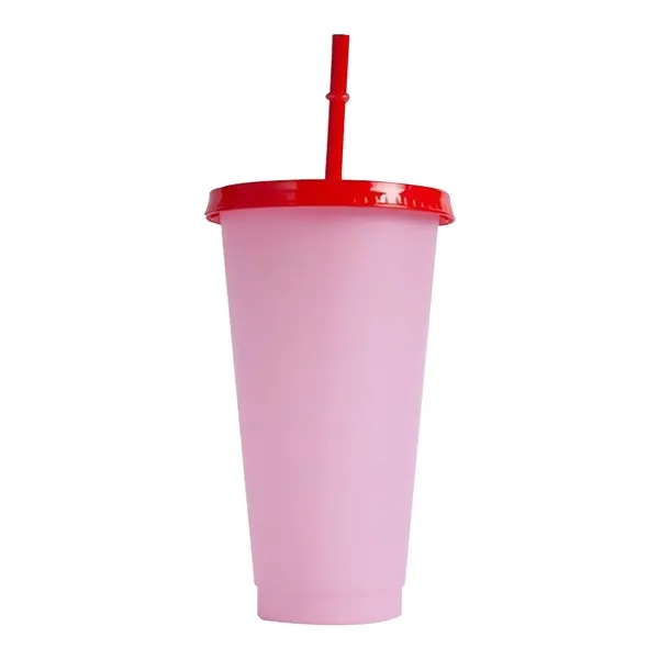 24Oz Reusable Cold Color Changing Cups Tumblers - 24Oz Reusable Cold Color Changing Cups Tumblers - Image 2 of 3