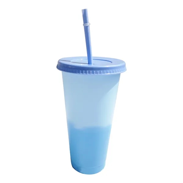24OZ Mood Color Changing Cup With Lid And Straw - 24OZ Mood Color Changing Cup With Lid And Straw - Image 2 of 6